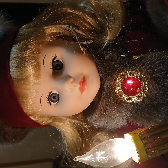 Vintage 1996 Telco Motionettes Christmas Caroler Animated Lighted 24” Girl Dol - Picture 14 of 14